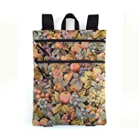 Los mejores  - Mochila de tela tapicería- plana con cremalleras
